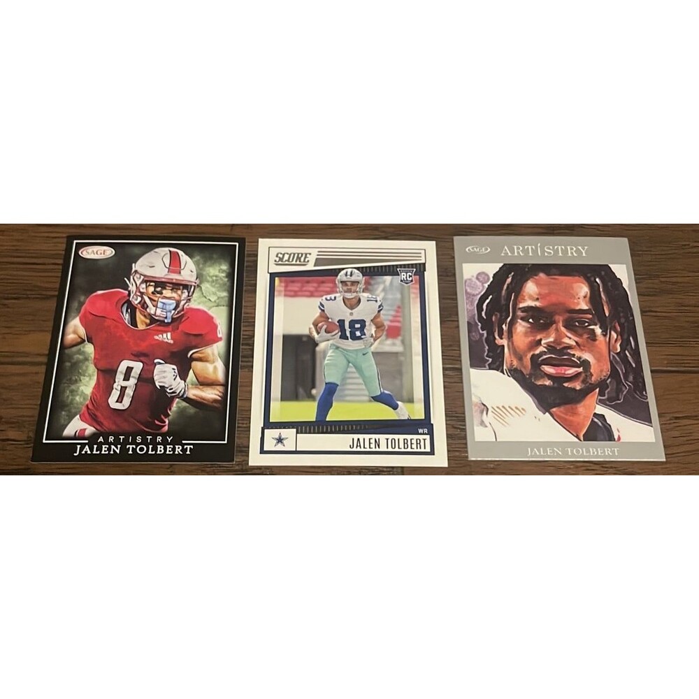 Jalen Tolbert 3 rookie card lot